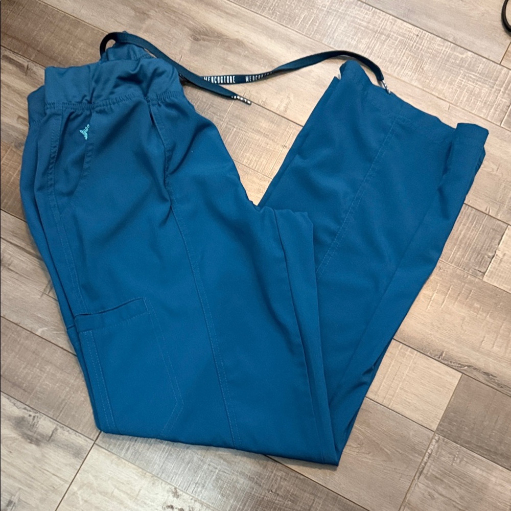 Med Couture Teal Blue Track Pants Joggers